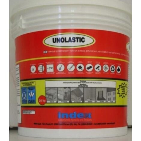 Unolastic guaina impermeabilizzante bituminoso 10 kg pronta alluso - index spa