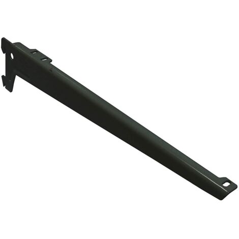 Reggimensola a due ganci angolate nera 33 cm pezzi 2 - masidef
