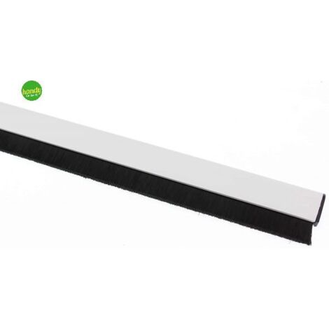 Sottoporta in pvc con spazzola a molla bianco 1 metro geko - tre emme