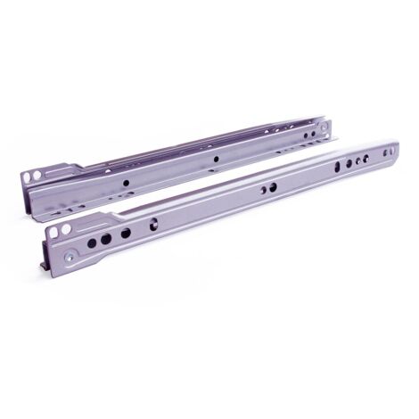 Guida a rullino Masidef per cassetti in acciaio 40 cm colore argento
