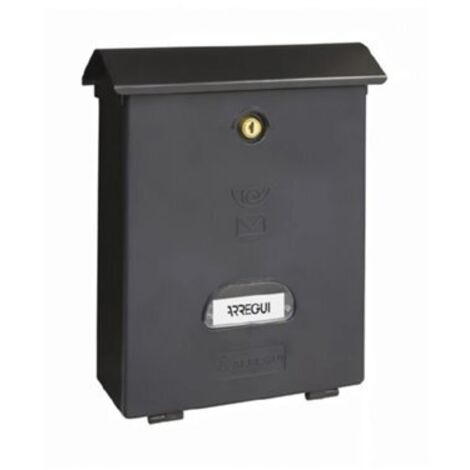 Arregui Cassetta postale verticale Classic plastica nera 240x346x110 E1074