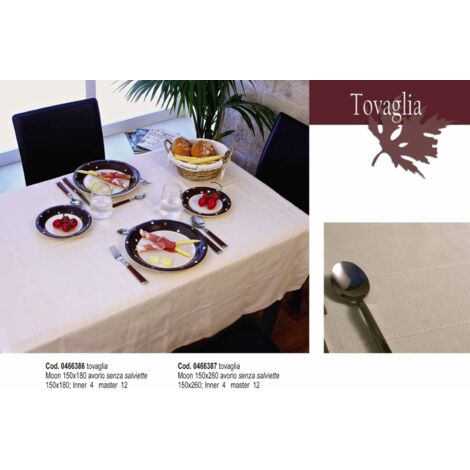 Tovaglia moon 150x180 avorio bizzotto - bizzotto (1/2)