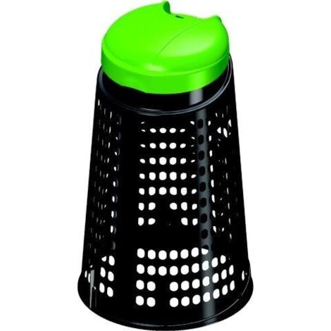 ecotrespolo grigliato con coperchio artplast verde 110 lt (1/2)