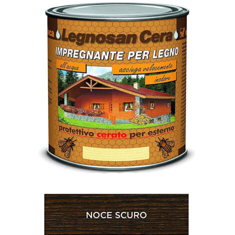Impregnante all'Acqua Legnosan Cera 750 ml VELECA - Noce Scuro