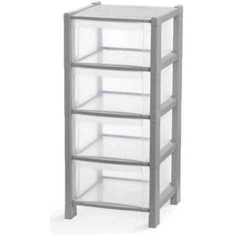 Cassettiera tower q4 grigio - cuki (1/3)