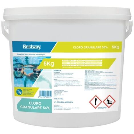 CLORO GRANULARE PER PISCINA AL 56% CONFEZIONE DA 5 KG - BEST WAY
