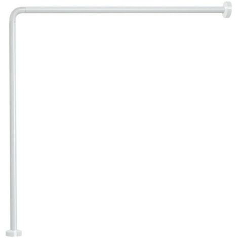 Asta alluminio angolare bianco d.25 80x80 - gedy