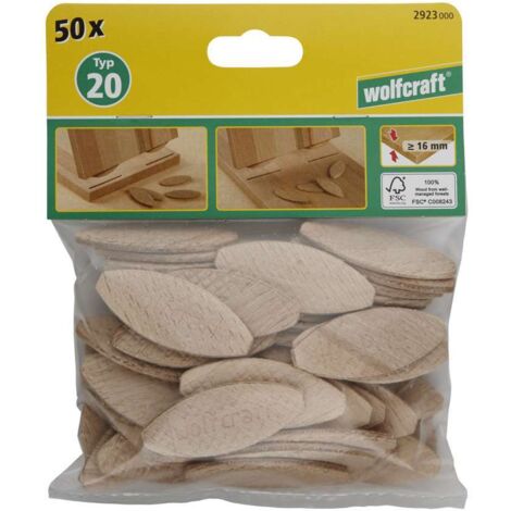 Piastrine di collegamento n.20 pz.50 - wolfcraft