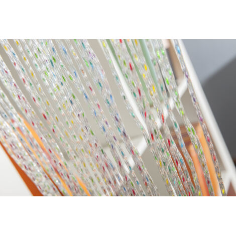Verdelook – Tenda per porta ingresso finestra rainbow multicolore in PVC – Dimensioni 140x240 cm – Materiale atossico e morbido – Per interni ed esterni (1/4)