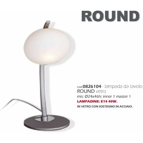 Lampada tavolo round h46 vetro bizzotto - bizzotto (1/2)