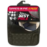 Tappeto pvc best pole 4 pezzi nero - rhutten