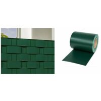 frangivista con clip finecorsa essenza in poliestere verde scuro 350x19 cm