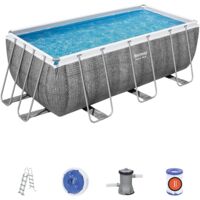 Piscina Power Steel Frame Rett.412X201X122 Grigio - Best Way