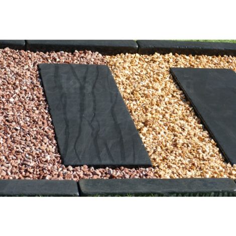 Pas Japonais Ardoise Patiné 100x30 - Pack de 10 pièces