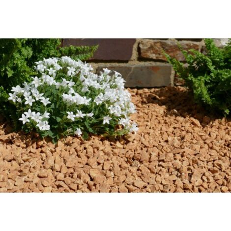 Gravier Jaune Saumon 10-15 Pack de 5 M² - 14 sacs - 240 kg (1/5)