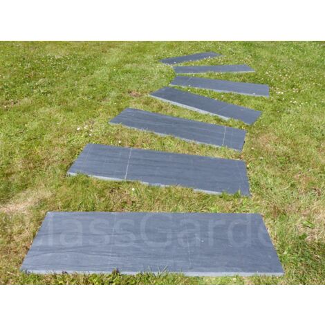 Pas Japonais Ardoise Rect 80x30 - Pack de 16 pièces