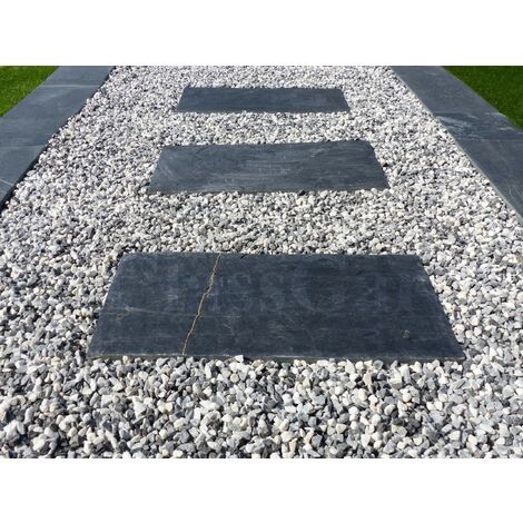 Classgarden – Gravier zébré décoratif 6-12 mm – Big-Bag 500 kg – Mix de couleurs gris, noir et blanc – Couvre jusqu'à 13 m²