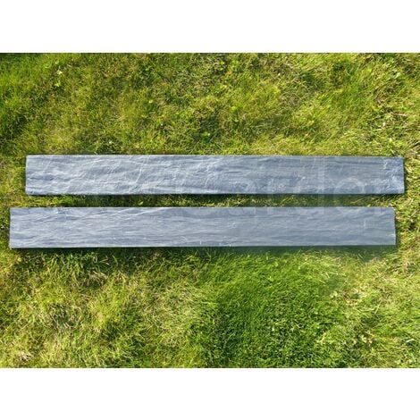 Bordure imitation ardoise, lot de 12 50x8x7cm