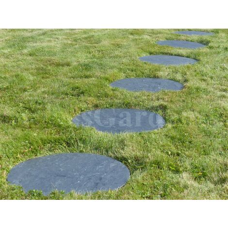 Pas Japonais Ardoise Rond 50 cm - Pack de 20 pièces