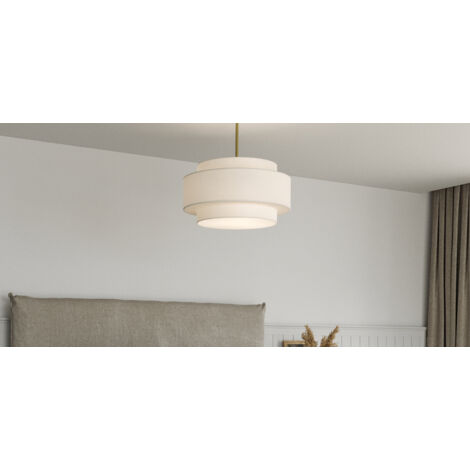 DONHEK Lampe suspendue ours mignon avec impression 3D, globe de lune, dessin animé, lapin endormi, lampe suspendue pour chambre d'enfant, lampe suspendue à 3 lumières pour chambre de garçon et fille