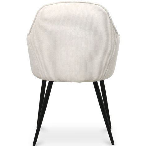 Chaise de salle à manger rembourrée en velours - Avrea Beige