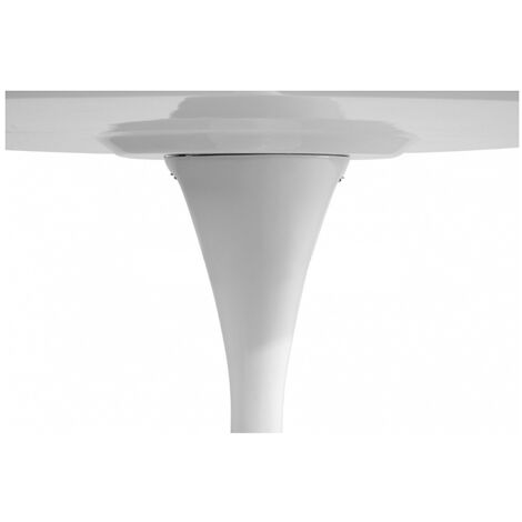 Table à Manger Ronde - 110 cm - Tulip Blanc