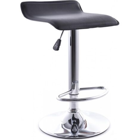 Tabouret de bar pivotant design - Bureau Noir (1/4)