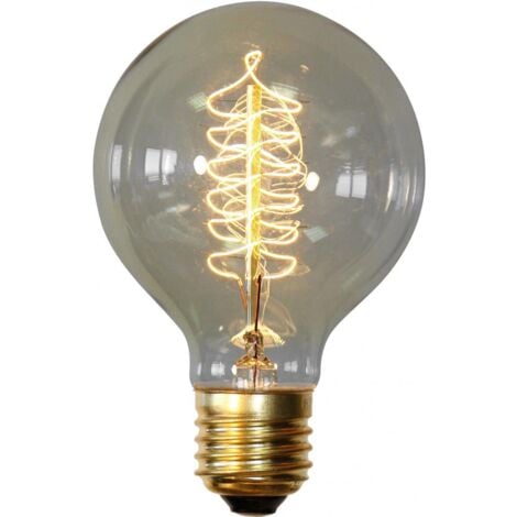 Ampoules Edison en Tungstène Transparentes de Remplacement, Globe