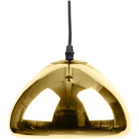 Lampe de plafond design - Lampe suspendue en métal chromé - 18 cm - Nullify Doré