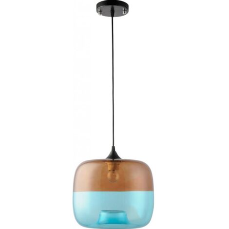 Lampe Suspension Coffee Blue - Verre Bleu (1/5)