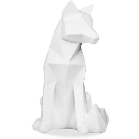 Figurine Décorative Renard - Blanc Mat - Foox Blanc