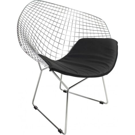 Privatefloor – Chaise longue en acier inoxydable – Confort exceptionnel – Châssis chromé – Dimensions 72x86x70cm – Pour intérieur et extérieur (1/5)