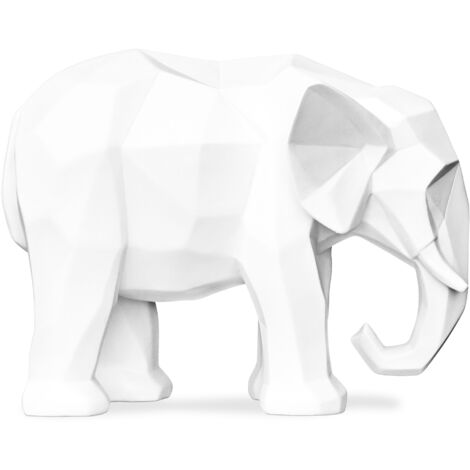Figure décorative d'éléphant - Blanc mat - Fann Blanc