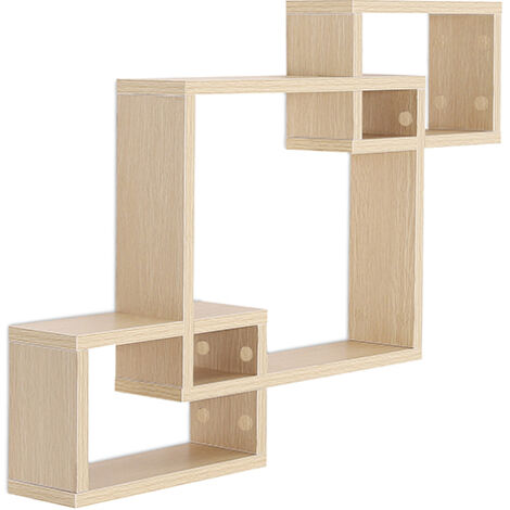 HXSWY Lot de 4 étagères flottantes en bois rustique pour décoration murale de ferme, salle de bain, cuisine, chambre à coucher, salon - Marron clair HXSWY Lot de 4 étagères flottantes en bois rustique pour décoration murale de ferme, salle de bain, cuisine, chambre à coucher, salon - Marron clair