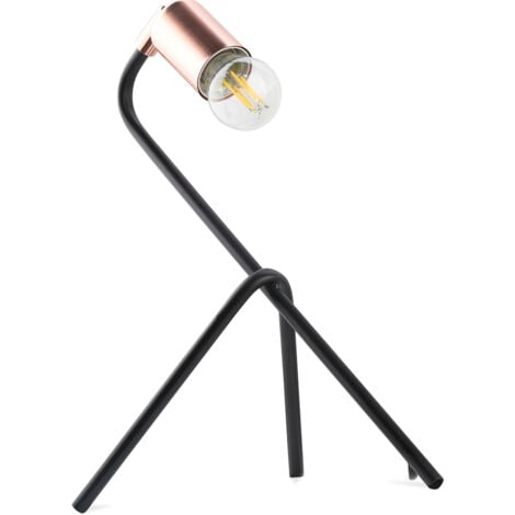 Lampe de table - Lampe de bureau designer - Domenico Or rose chromé