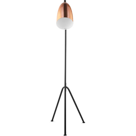 Lampadaire Trépied - Lampe de Salon Design - Cavalleta Or rose chromé