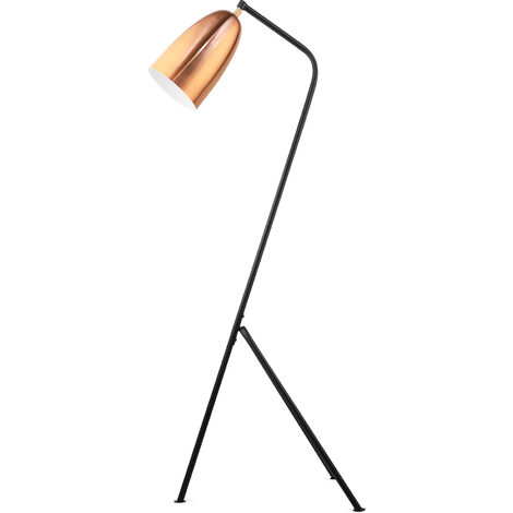 Lampadaire Trépied - Lampe de Salon Design - Cavalleta Or rose chromé