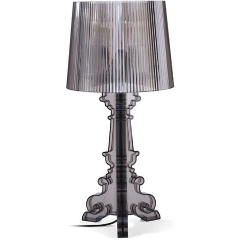 Lampe de Table - Petite Lampe de Salon Design - Bour Gris foncé