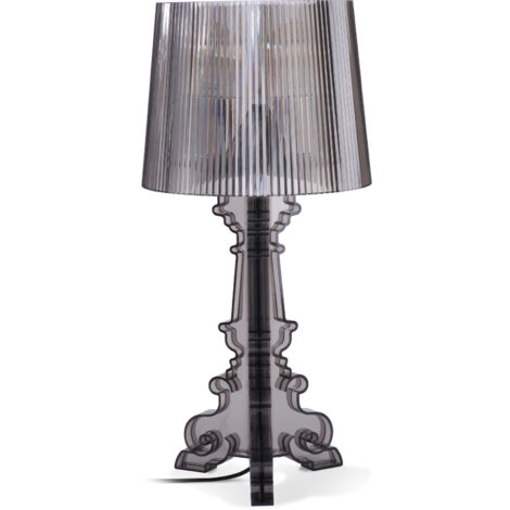 Lampe de Table - Petite Lampe de Salon Design - Bour Gris foncé