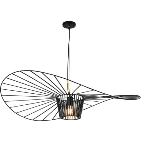 Lampe de Plafond - Lampe Suspendue Design Pamela - 100cm - Vertical Noir