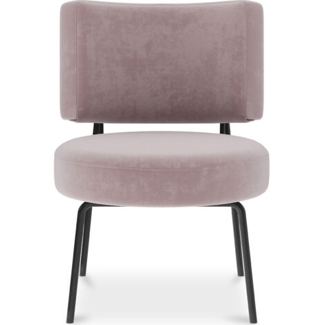Fauteuil pied doré Juanita Tissu Blanc crème | Leroy Merlin