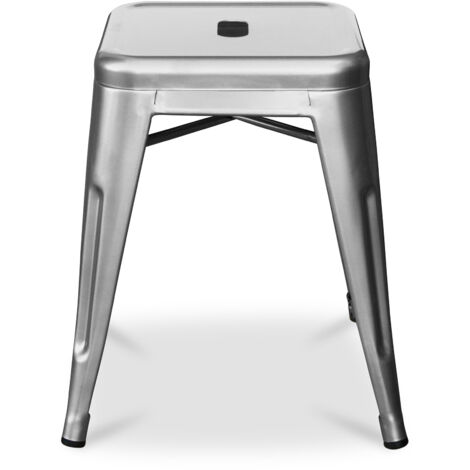 Tabouret Design Industriel - 45cm - Nouvelle Edition - Stylix Bleu foncé