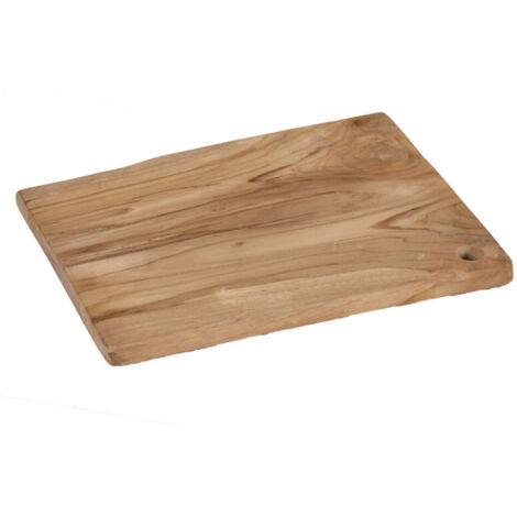 Planche à découper rectangulaire 30 cm en bois de teck - MELBA