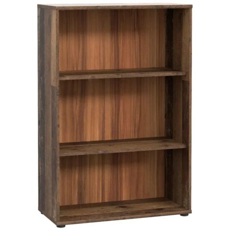 Bibliothèque / Étagère H. 111 x L. 74 cm décor bois vintage - MARIA (1/5)