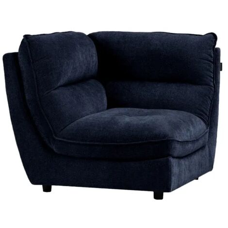 Angle pour canapé modulable en tissu doux bleu nuit - CHARLES (1/5)