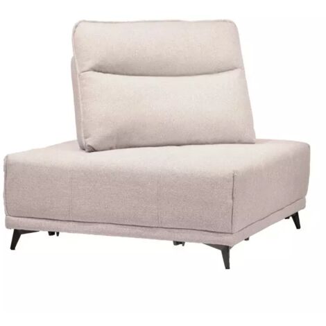 Angle pour canapé modulable en tissu beige dossier réglable - GINA (1/5)