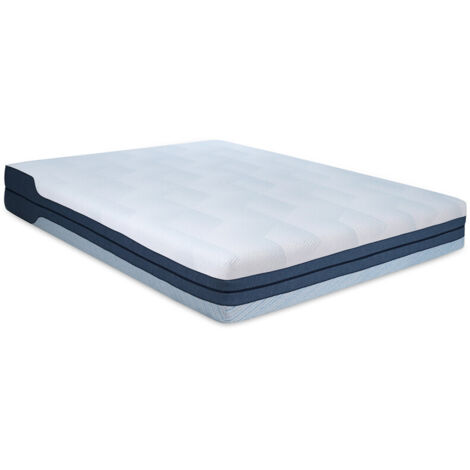 Matelas réversible 160 x 200 cm à mémoire de forme et gel – SUNRISE (1/5)
