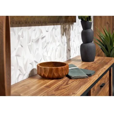 Bol Décoratif Vide-poche En Résine - Design Frisé, Beige Blanc, Scandinave, Pour Entrée Ou Table Basse