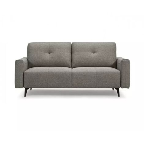 Canapé 3 places tissu gris dossiers réglables - SMART (1/5)