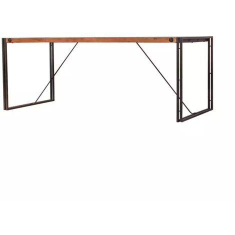Table de repas 160 cm en bois d'acacia et métal - WORKSHOP (1/5)